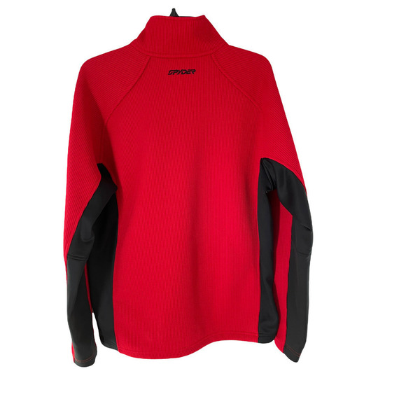 🔥SPYDER Men's Red & Black 1/4 Zip Outbound Jacket - Picture 5 of 9